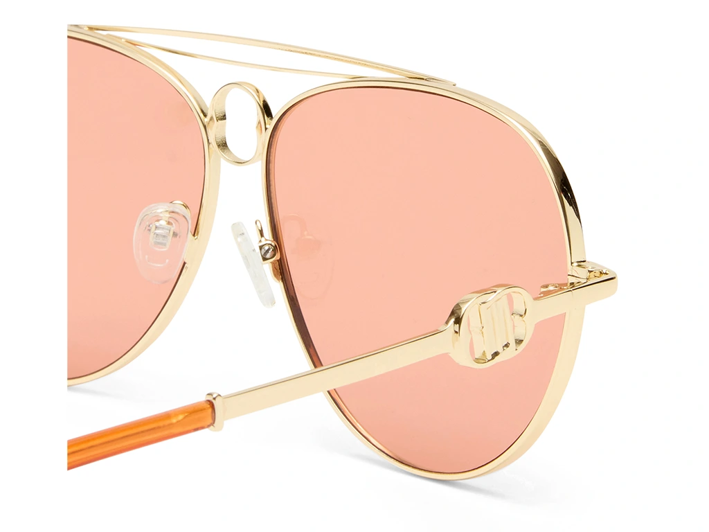 Le Specs Abracadabra 63 Bright Gold Tangerine