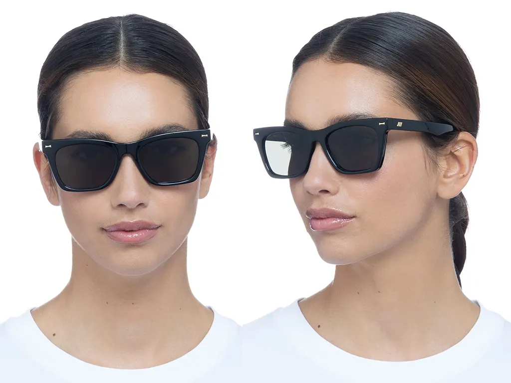 Le Specs Chante Black Polarised