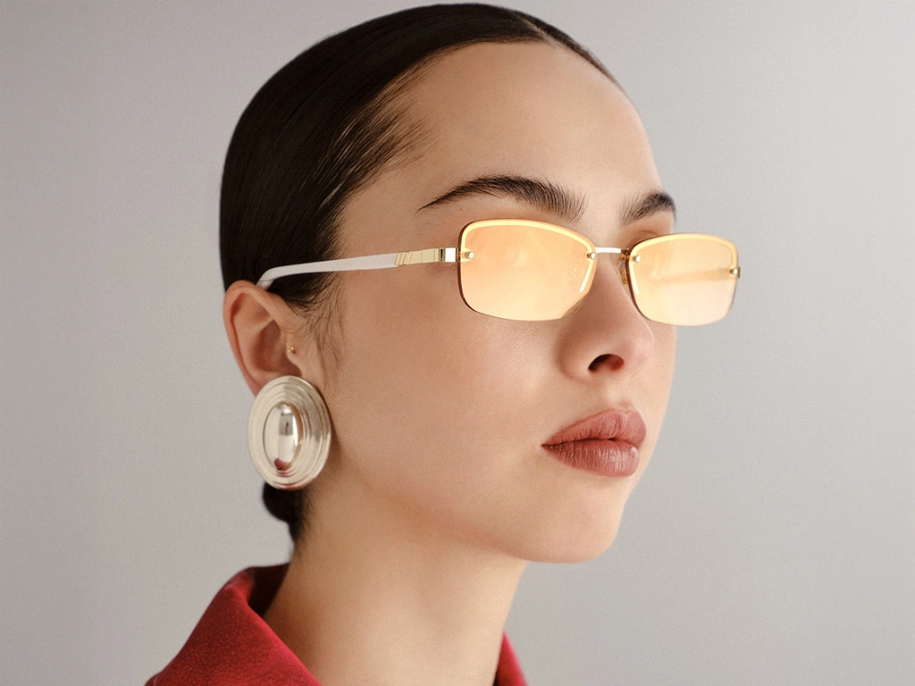 Le Specs Enigmatic 58 Gold Ivory Gradient