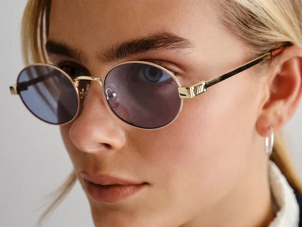 Le Specs Poseidon Deux Gold Teal Tint