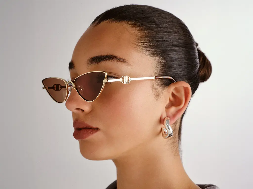 Le Specs The Soiree 60 Bright Gold Light Brown Tint