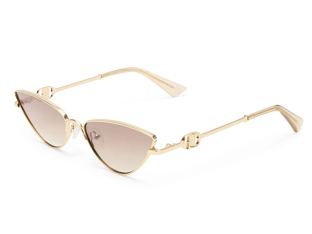 Le Specs The Soiree 60 Bright Gold Tan Grad Flash Mirror