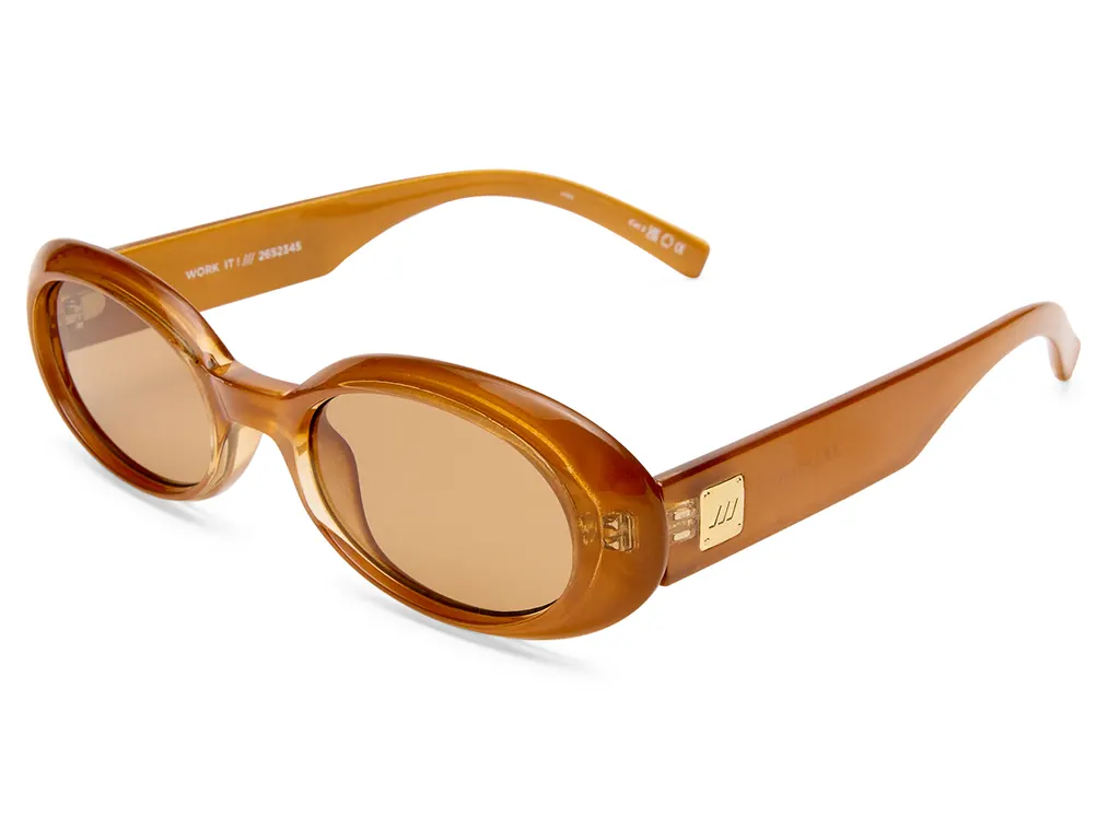 Le Specs Work It! Gold Pearl 53