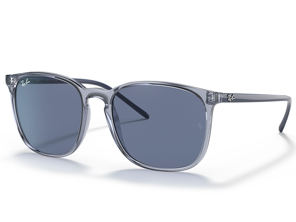 Ray-Ban 0RB4387 639980 Transparent Blue 56
