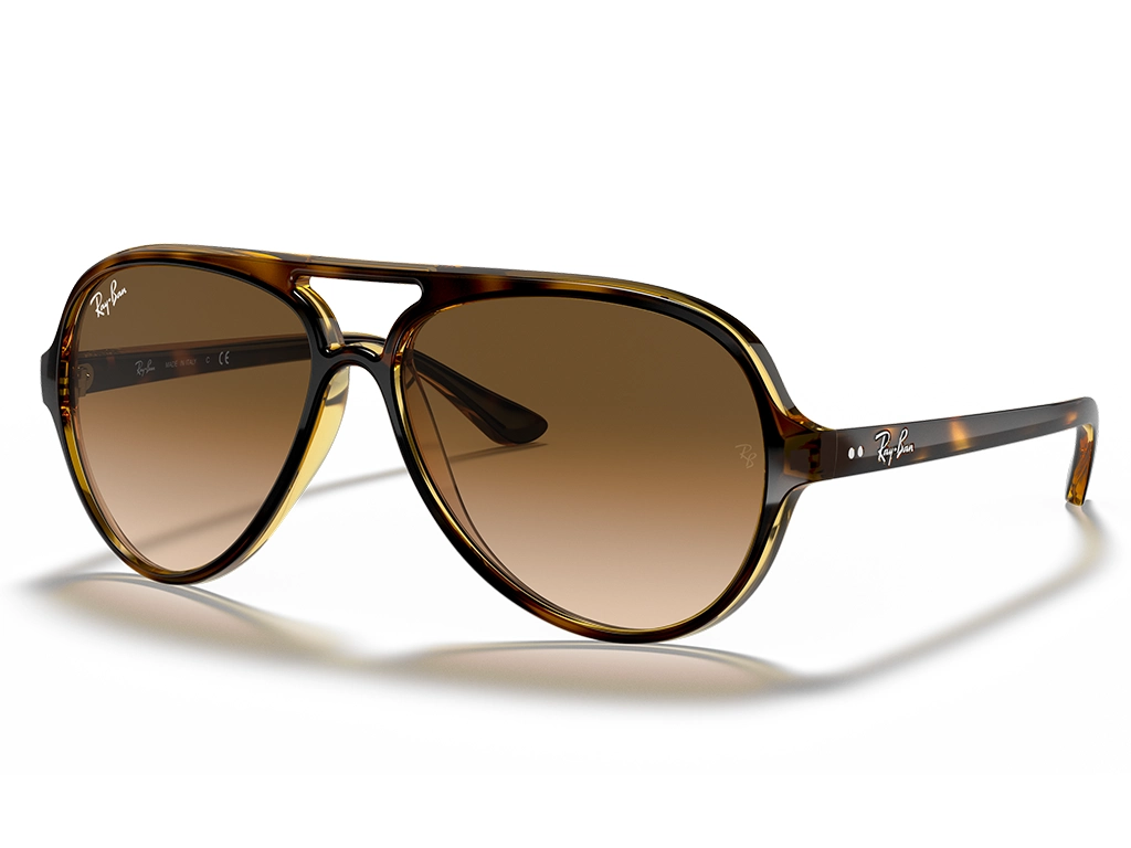 Ray-Ban Cats 5000 0RB4125 710/51 Light Havana 59 Gradient