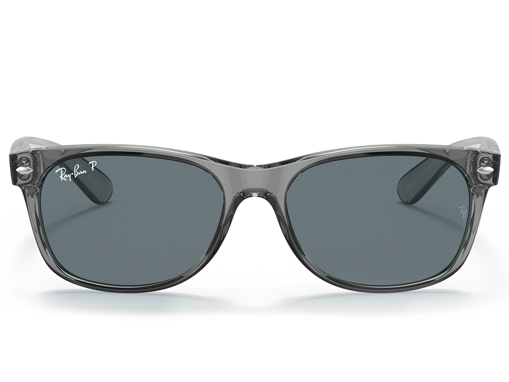 Ray-Ban New Wayfarer 0RB2132 64503R Transparent Grey 55 Polarised