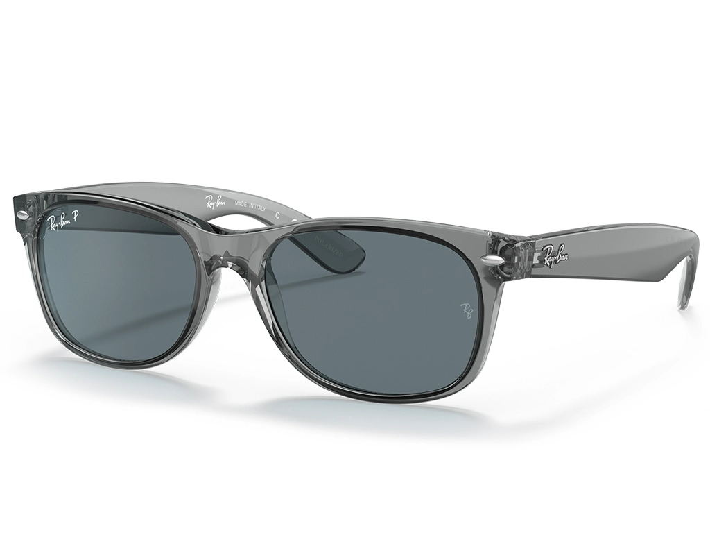 Ray-Ban New Wayfarer 0RB2132 64503R Transparent Grey 55 Polarised