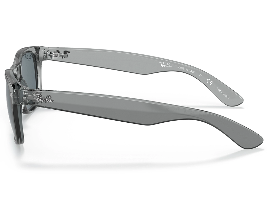 Ray-Ban New Wayfarer 0RB2132 64503R Transparent Grey 55 Polarised
