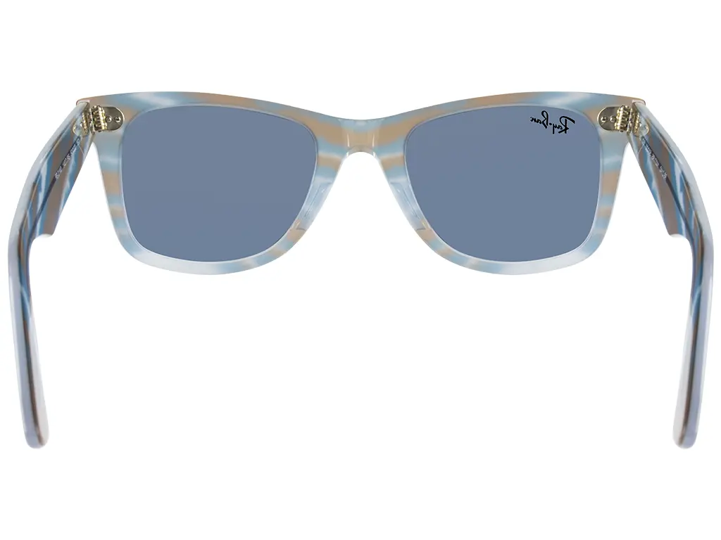 Ray-Ban Original Wayfarer RB2140 1407R5 50 Photo Striped Light Blue