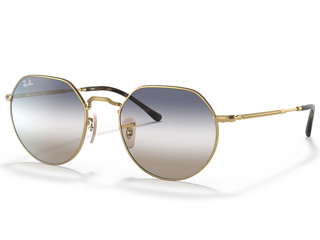 Ray-Ban RB3565 Jack 001/86 Arista Gold 53 Blue/Brown Gradient