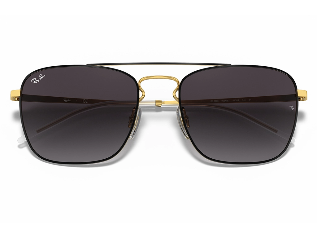 Ray-Ban RB3588 90548G 55 Black on Gold Gradient