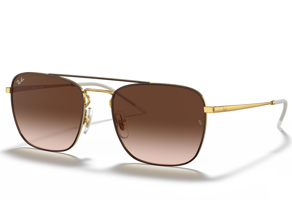 Ray-Ban RB3588 905513 55 Brown on Gold Gradient