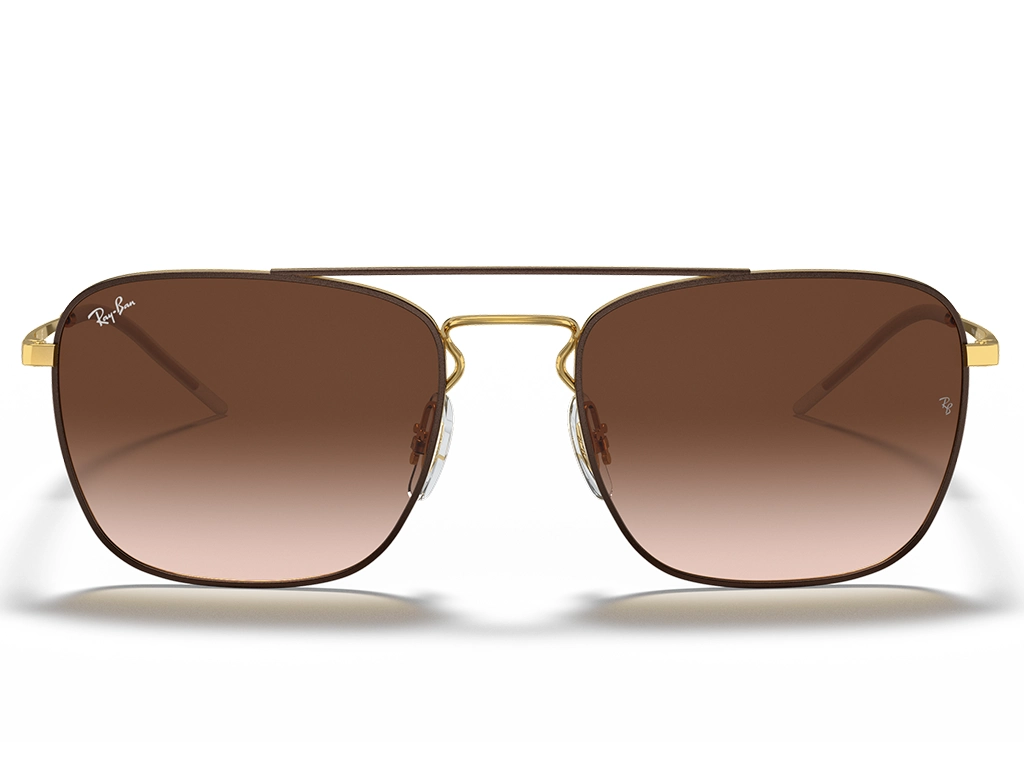 Ray-Ban RB3588 905513 55 Brown on Gold Gradient