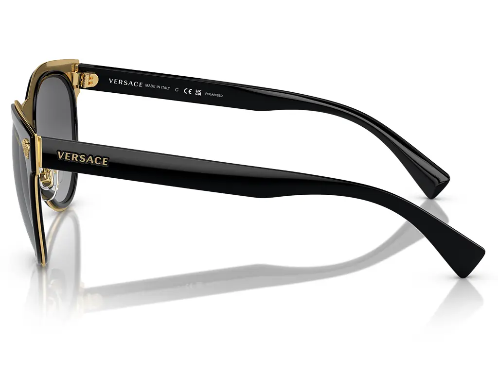 Versace VE2198 1002T3 Black 54 Polarised