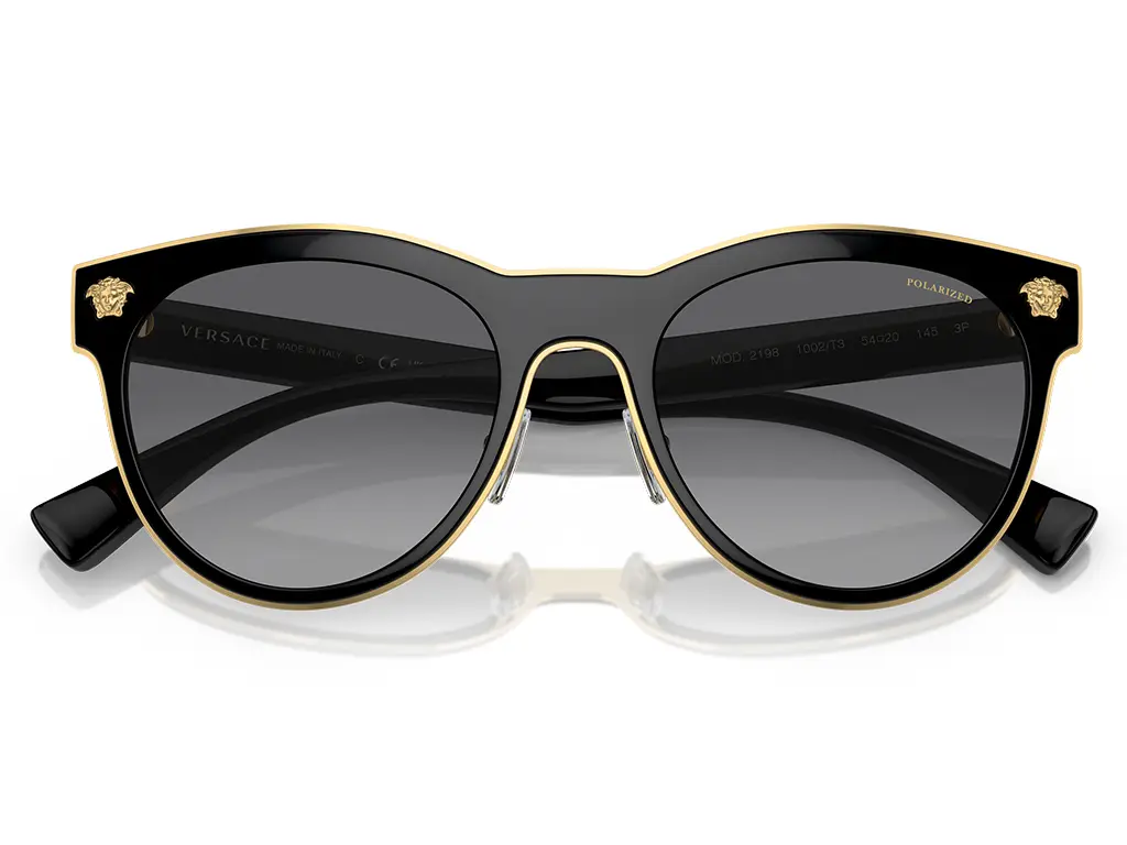Versace VE2198 1002T3 Black 54 Polarised