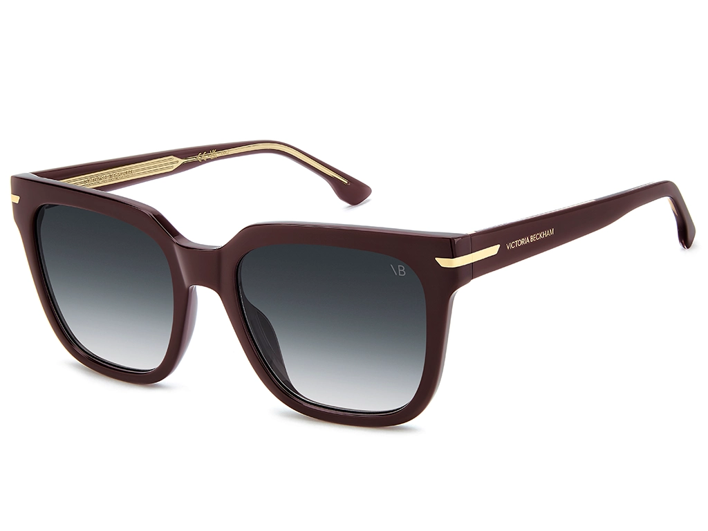 Victoria Beckham VB1003/S LHF Burgundy 53 Gradient