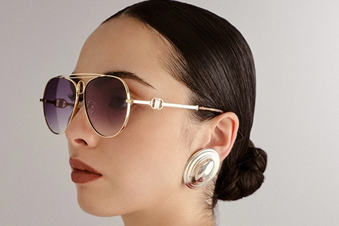 Le Specs Abracadabra 63 Bright Gold Smoke Grad