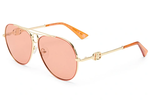 Le Specs Abracadabra 63 Bright Gold Tangerine