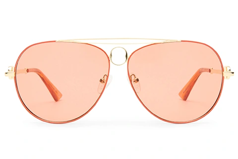 Le Specs Abracadabra 63 Bright Gold Tangerine