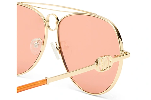 Le Specs Abracadabra 63 Bright Gold Tangerine
