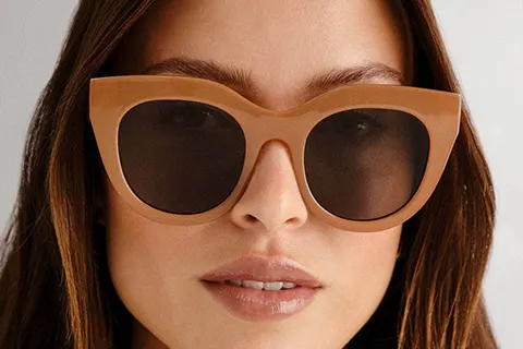 Le Specs Air Heart Caramel