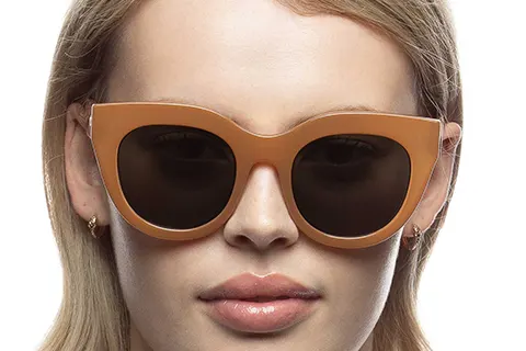 Le Specs Air Heart Caramel