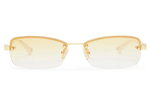 Le Specs Enigmatic 58 Gold Ivory Gradient