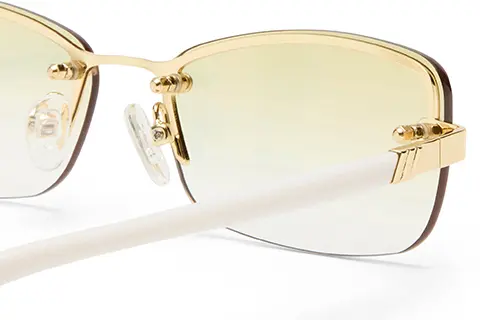 Le Specs Enigmatic 58 Gold Ivory Gradient