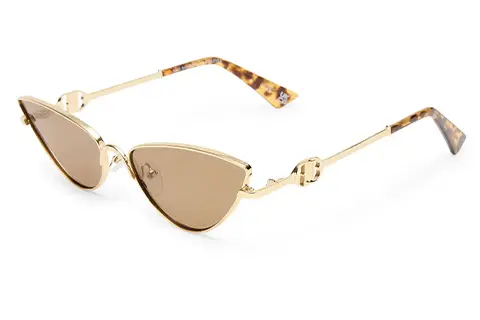 Le Specs The Soiree 60 Bright Gold Light Brown Tint