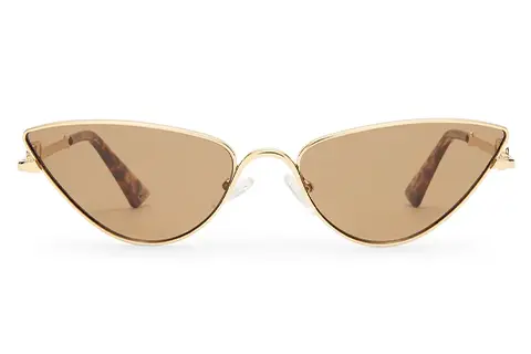 Le Specs The Soiree 60 Bright Gold Light Brown Tint