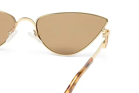 Le Specs The Soiree 60 Bright Gold Light Brown Tint