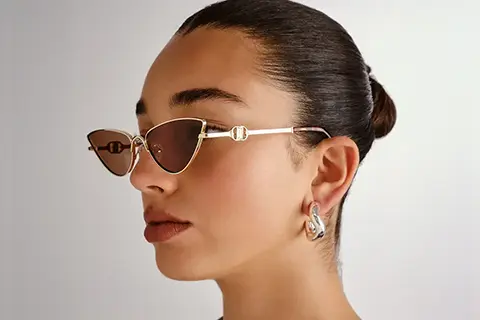 Le Specs The Soiree 60 Bright Gold Light Brown Tint
