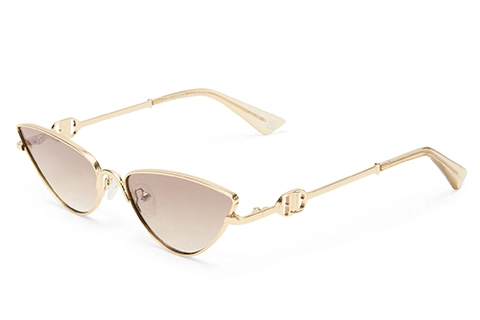 Le Specs The Soiree 60 Bright Gold Tan Grad Flash Mirror