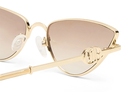 Le Specs The Soiree 60 Bright Gold Tan Grad Flash Mirror