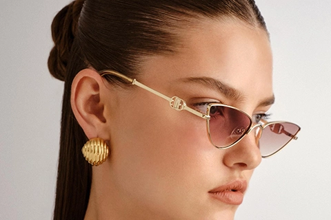 Le Specs The Soiree 60 Bright Gold Tan Grad Flash Mirror
