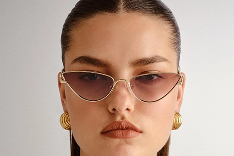 Le Specs The Soiree 60 Bright Gold Tan Grad Flash Mirror