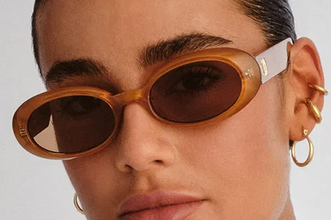 Le Specs Work It! Gold Pearl 53