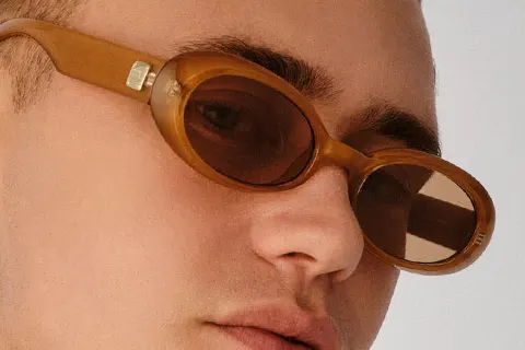 Le Specs Work It! Gold Pearl 53