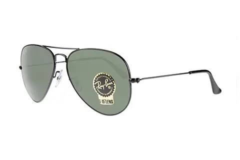 Ray Ban RB3025 Aviator Black L2823 sunglasses Feel Good Contacts UK