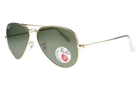 ray ban aviator green polarized