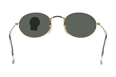 Ray-Ban RB3547 Oval Gold 001/31