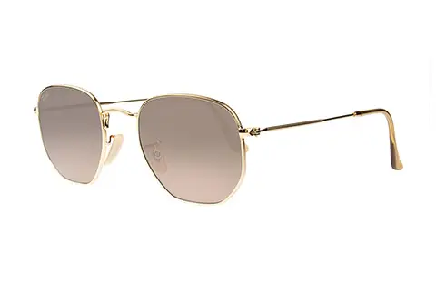 Ray-Ban RB3548N Hexagonal Gold Brown 912443