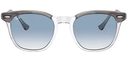 Ray-Ban Hawkeye RB2298 13553f 52 Grey on Transparent Gradient