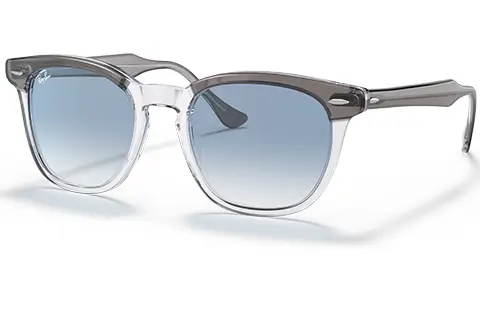 Ray-Ban Hawkeye RB2298 13553f 52 Grey on Transparent Gradient