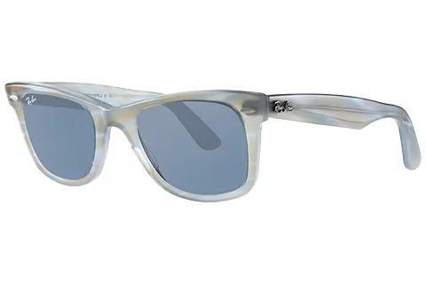 Ray-Ban Original Wayfarer RB2140 1407R5 50 Photo Striped Light Blue