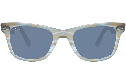 Ray-Ban Original Wayfarer RB2140 1407R5 50 Photo Striped Light Blue