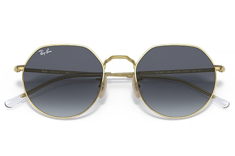 Ray-Ban RB3565 Jack 001/86 Arista Gold 53 Blue Gradient