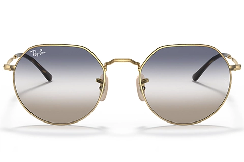 Ray-Ban RB3565 Jack 001/86 Arista Gold 53 Blue/Brown Gradient