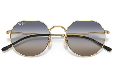 Ray-Ban RB3565 Jack 001/86 Arista Gold 53 Blue/Brown Gradient