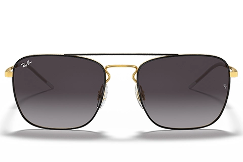 Ray-Ban RB3588 90548G 55 Black on Gold Gradient